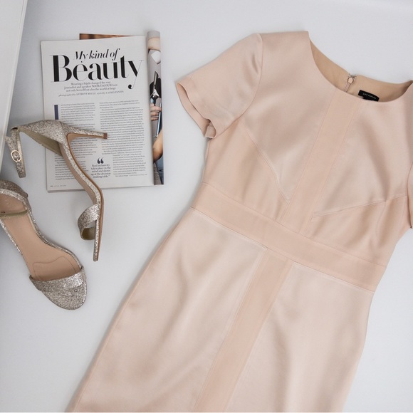 ANN TAYLOR . Satin Sheath Dress - Picture 5 of 15